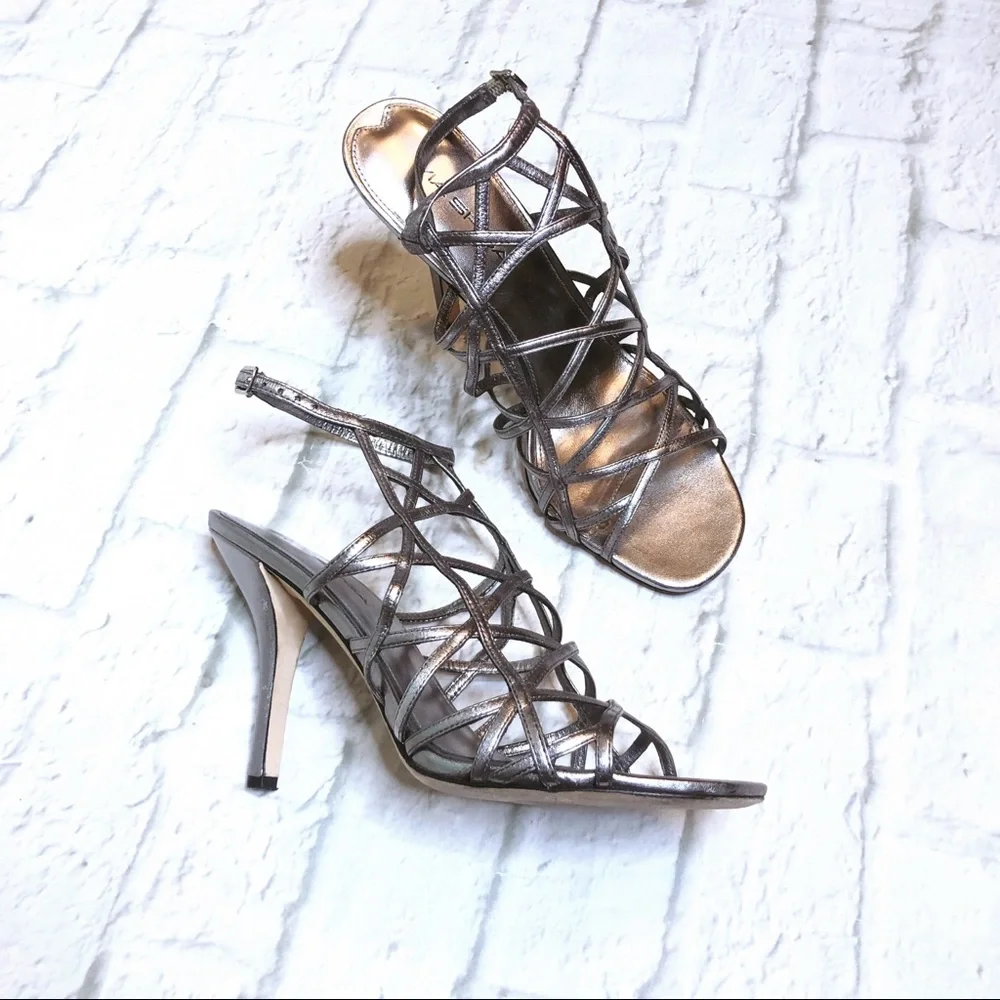 Via Spiga silver gladiator sandals - Italy